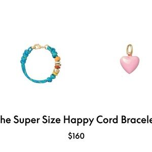 Roxanne Assoulin The Super Size Happy Cord Bracelet turquoise & pink
